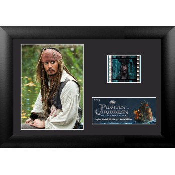 Pirates of the Caribbean On Stranger Tides Framed Mini Film Cell Jack Sparrow